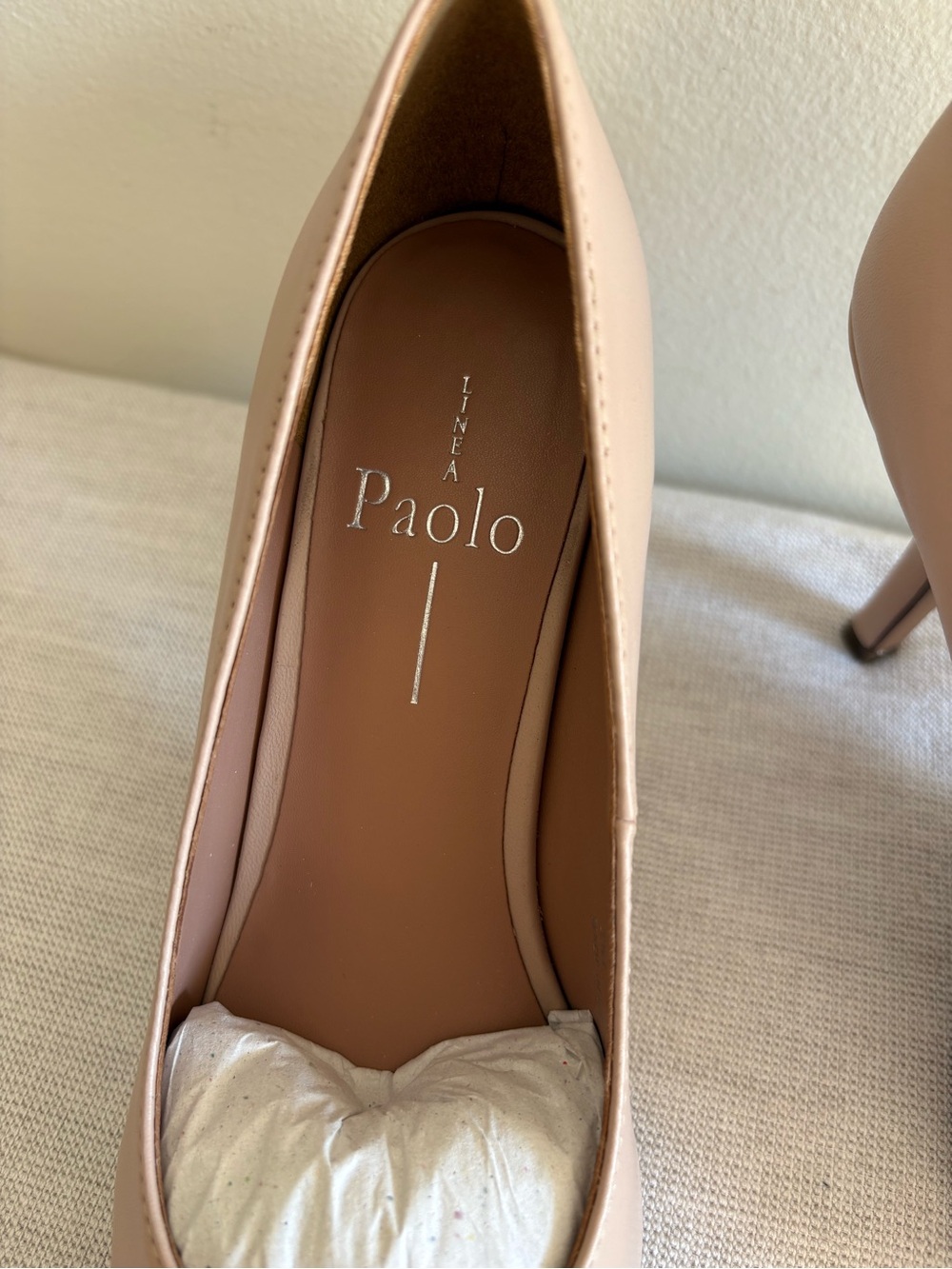 Paolo Nude Blush Pointed-Toe Pumps - Picture 3 of 5